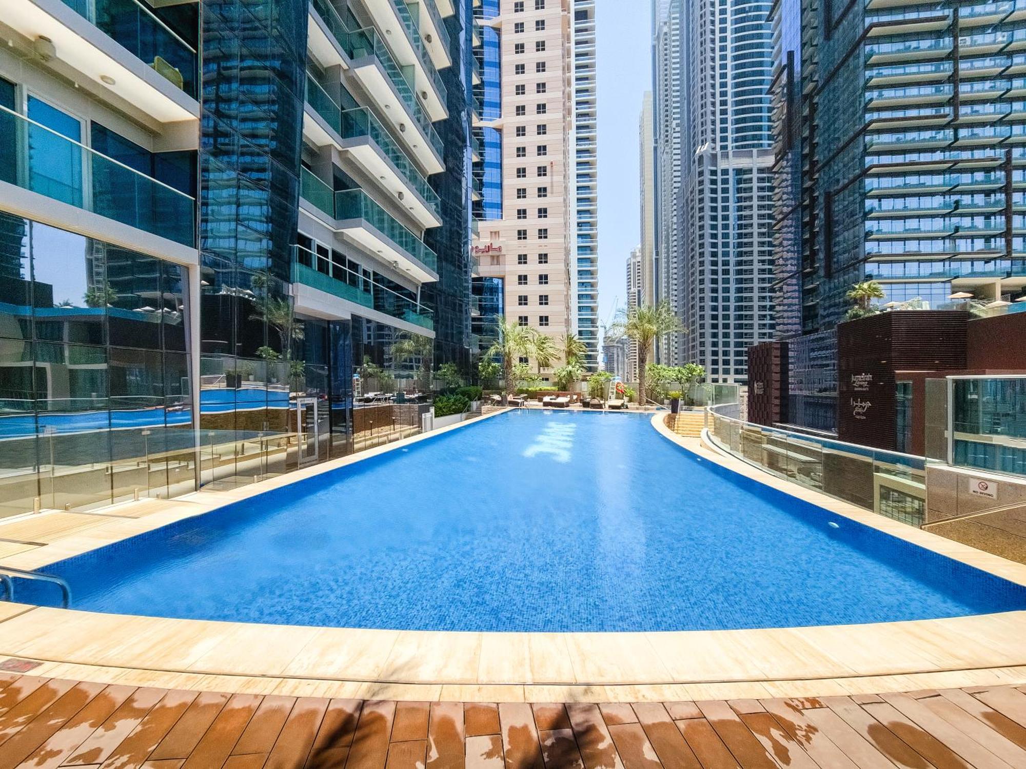 迪拜Ultra Modern 1Bd In Damac Heights Marina公寓 外观 照片