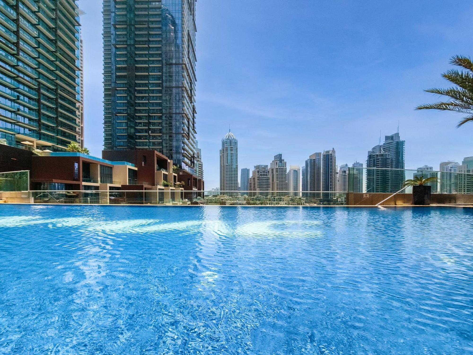 迪拜Ultra Modern 1Bd In Damac Heights Marina公寓 外观 照片